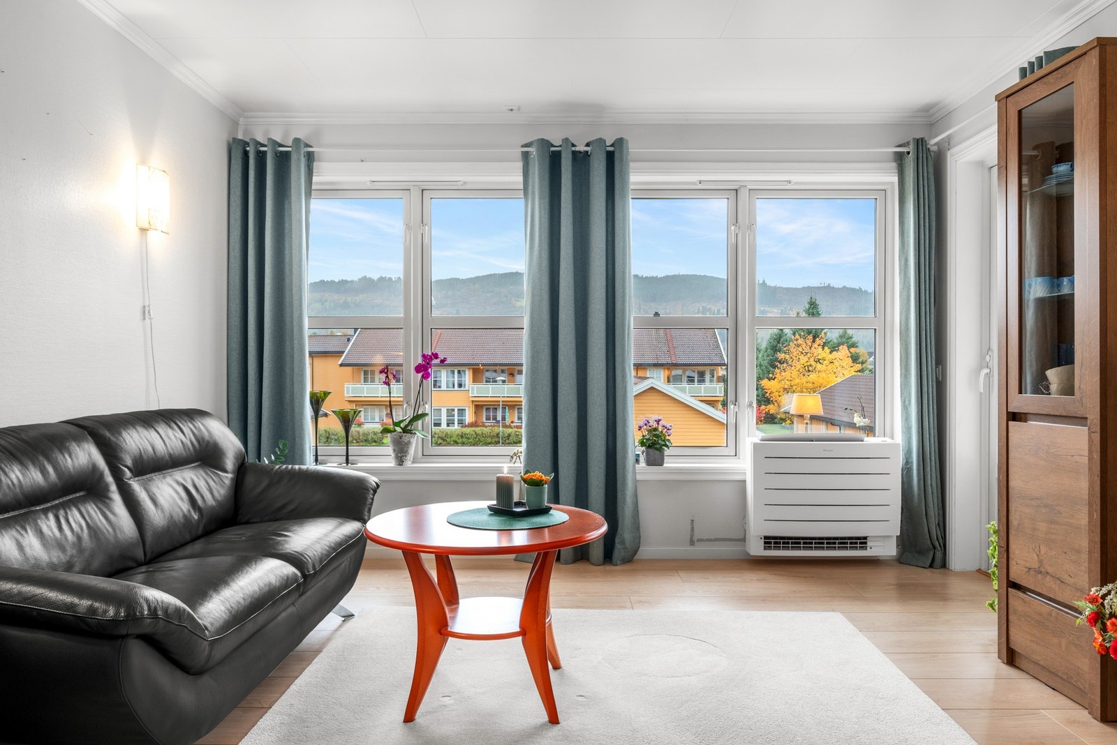 Det er montert varmepumpe i leiligheten Galleribilde