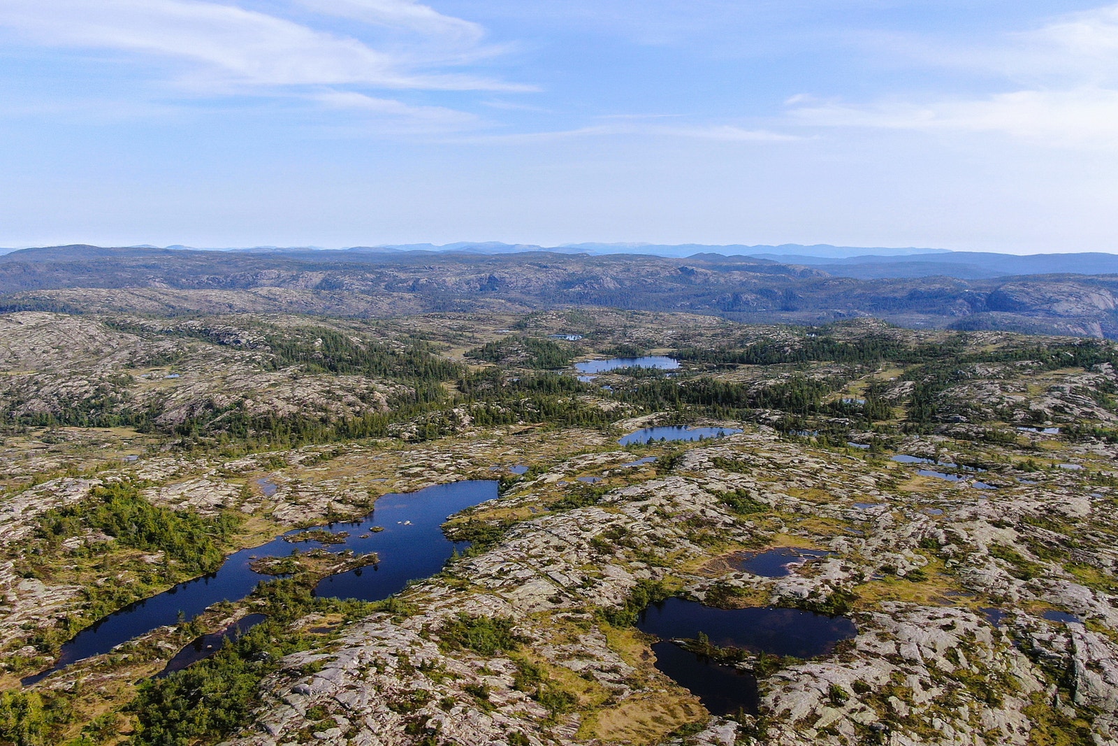 Store områder med urørt natur på Gautefallheia Galleribilde