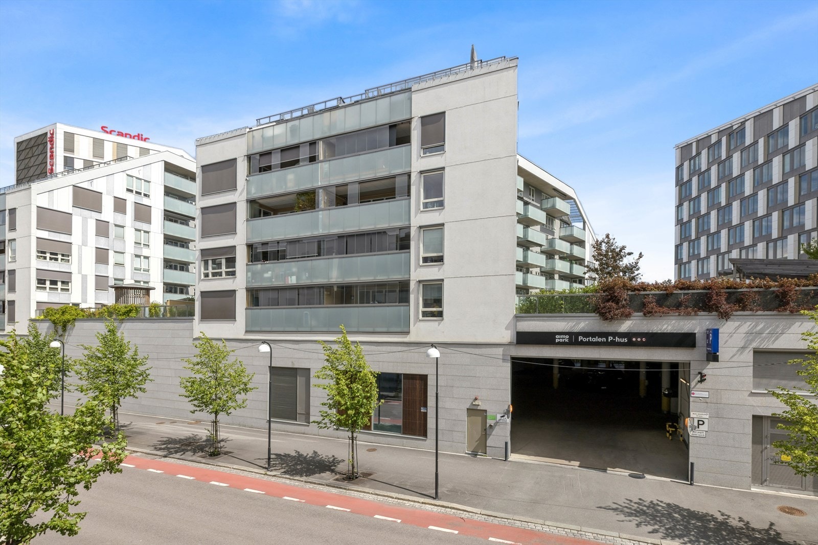 Leiligheten har en spennende beliggenhet i Portalen på Lillestrøm Syd, Lillestrøms nye urbane kvartal. Galleribilde