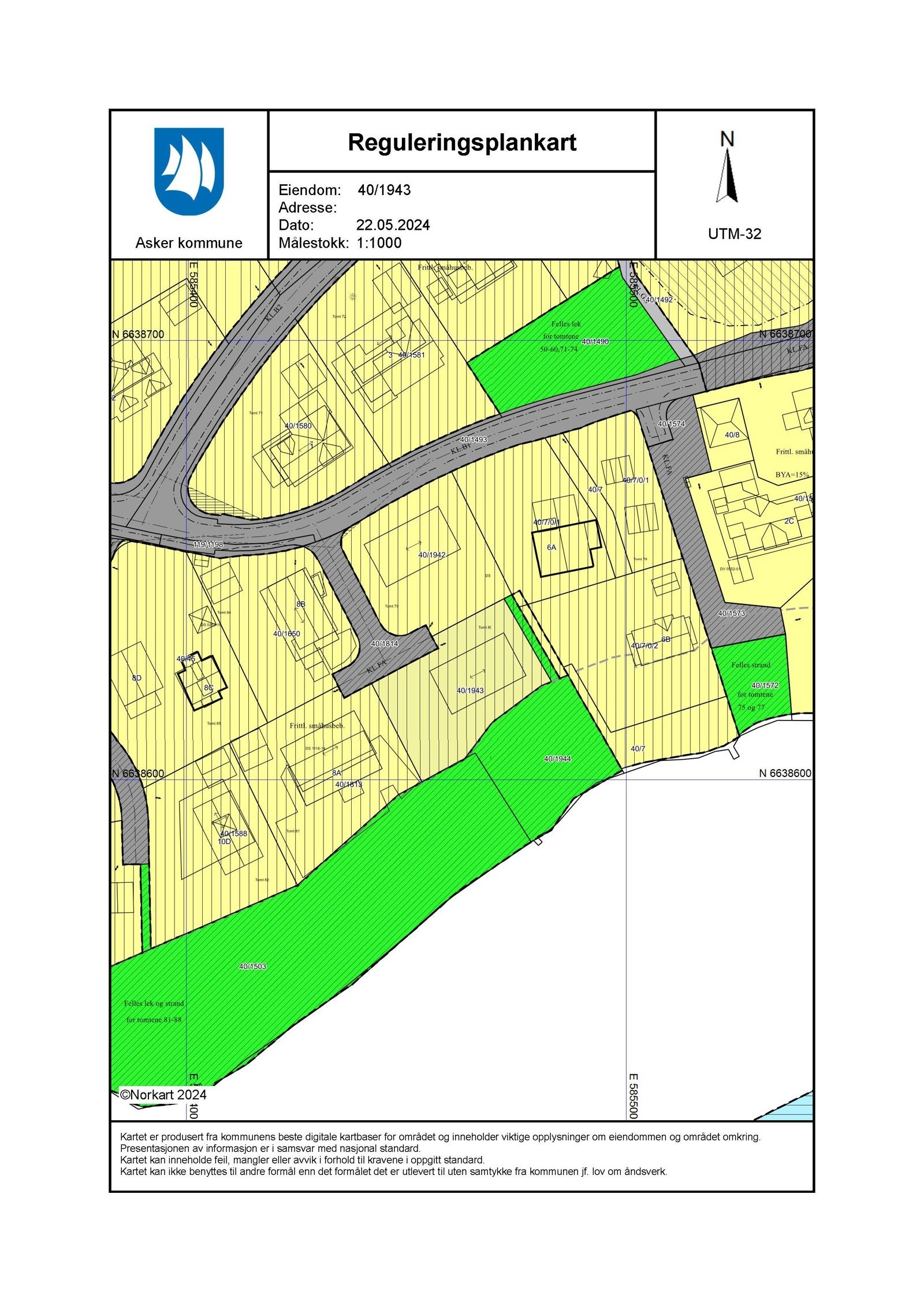 Reguleringsplankart Galleribilde