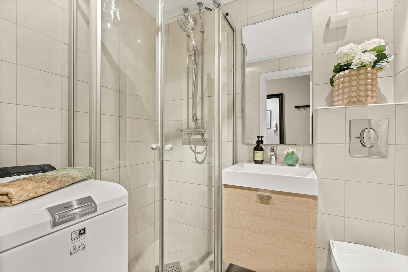 Opplegg for vaskemaskin. Galleribilde