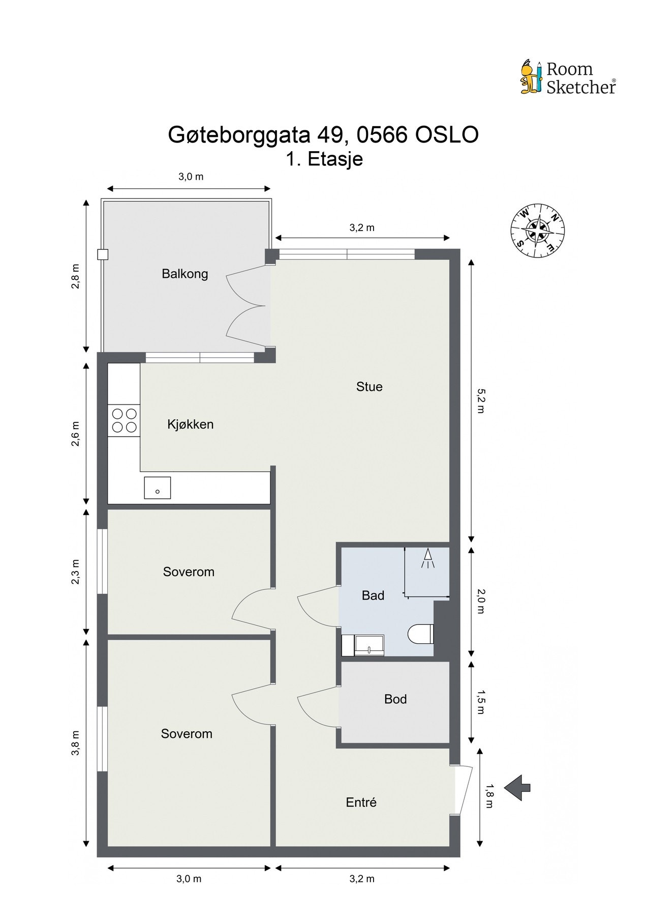 Gjør deg kjent med planløsningen før du titter videre. Galleribilde
