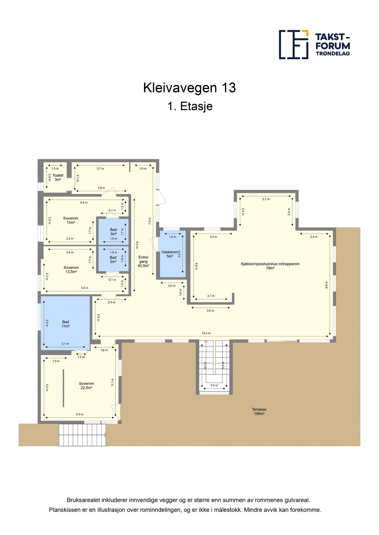 Planskisse 1. etasje Galleribilde