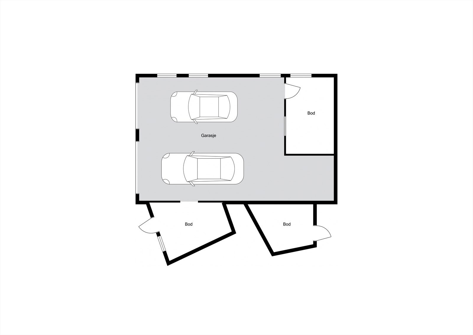 1. etasje - Garasje Galleribilde