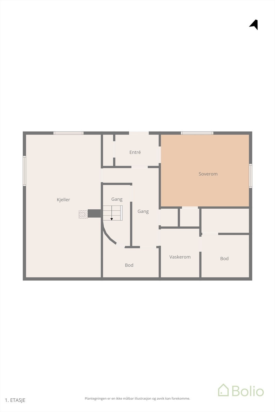 Plantegning Galleribilde