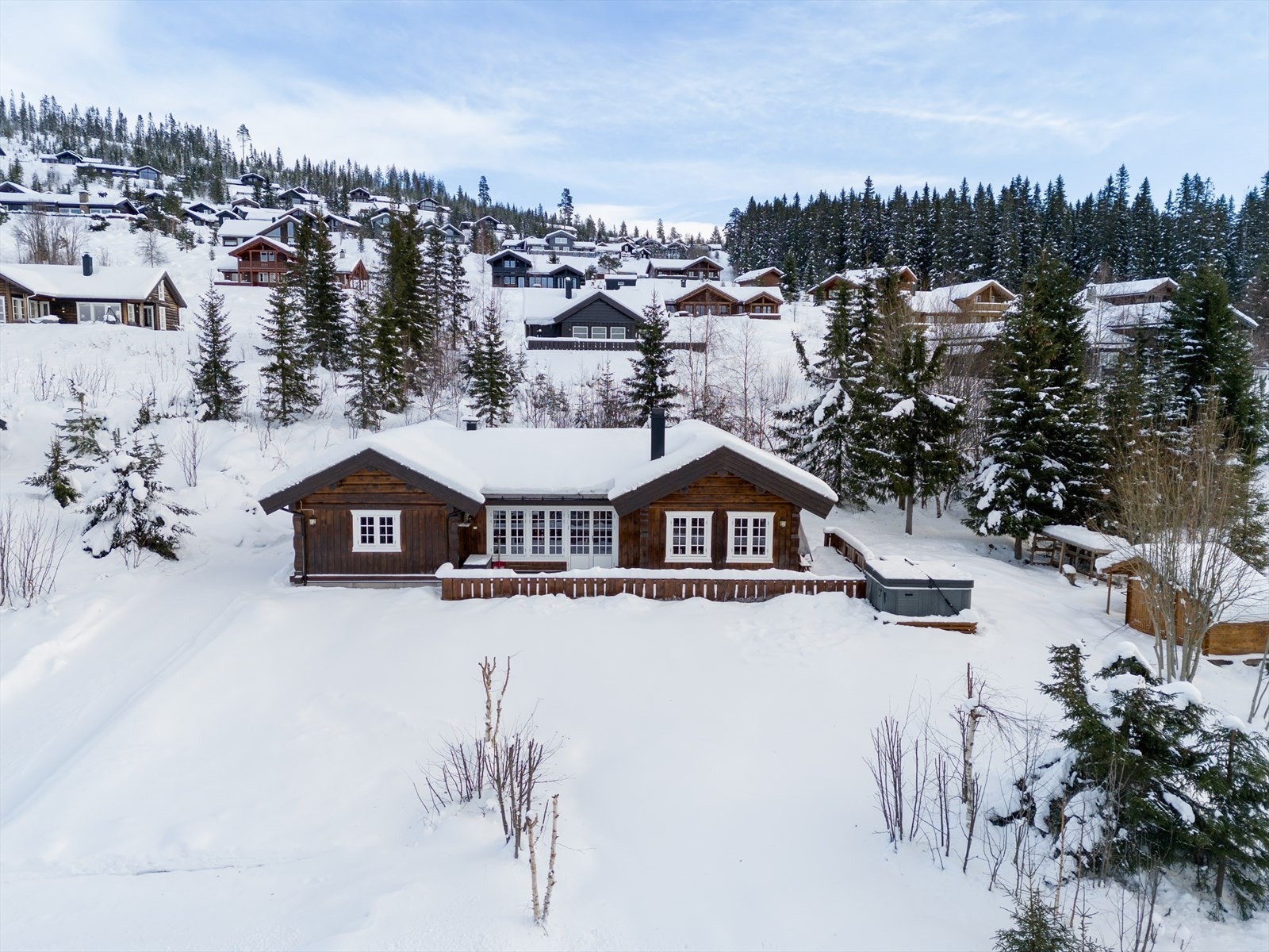 Hytta ligger ca. 5 km fra Trysil sentrum. Galleribilde