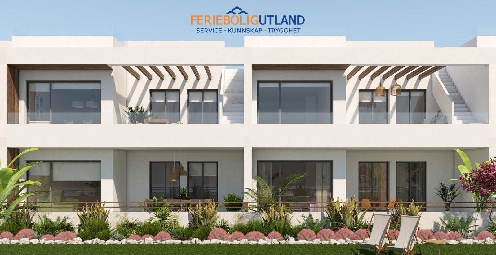 top floor with terrace and solarium, ground floor with private garden Galleribilde