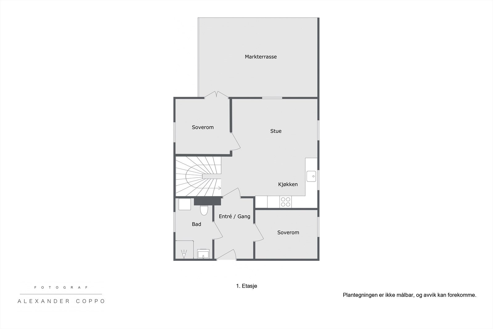 Alternativ plantegning 1.etg. Galleribilde