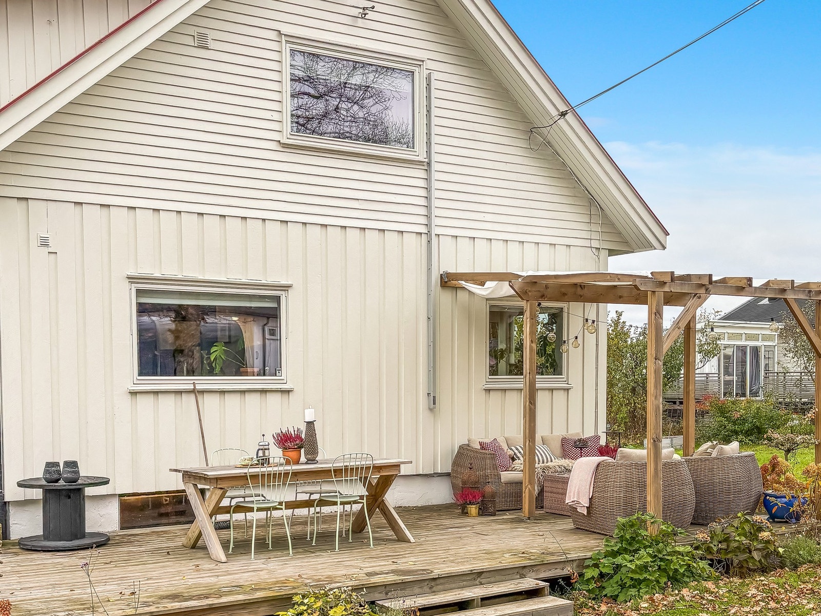 Pergola er kjekt å ha når det blir sol og sommer igjen.... Galleribilde