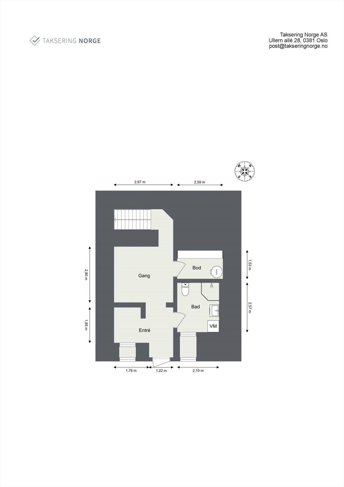Plantegning underetasje Galleribilde