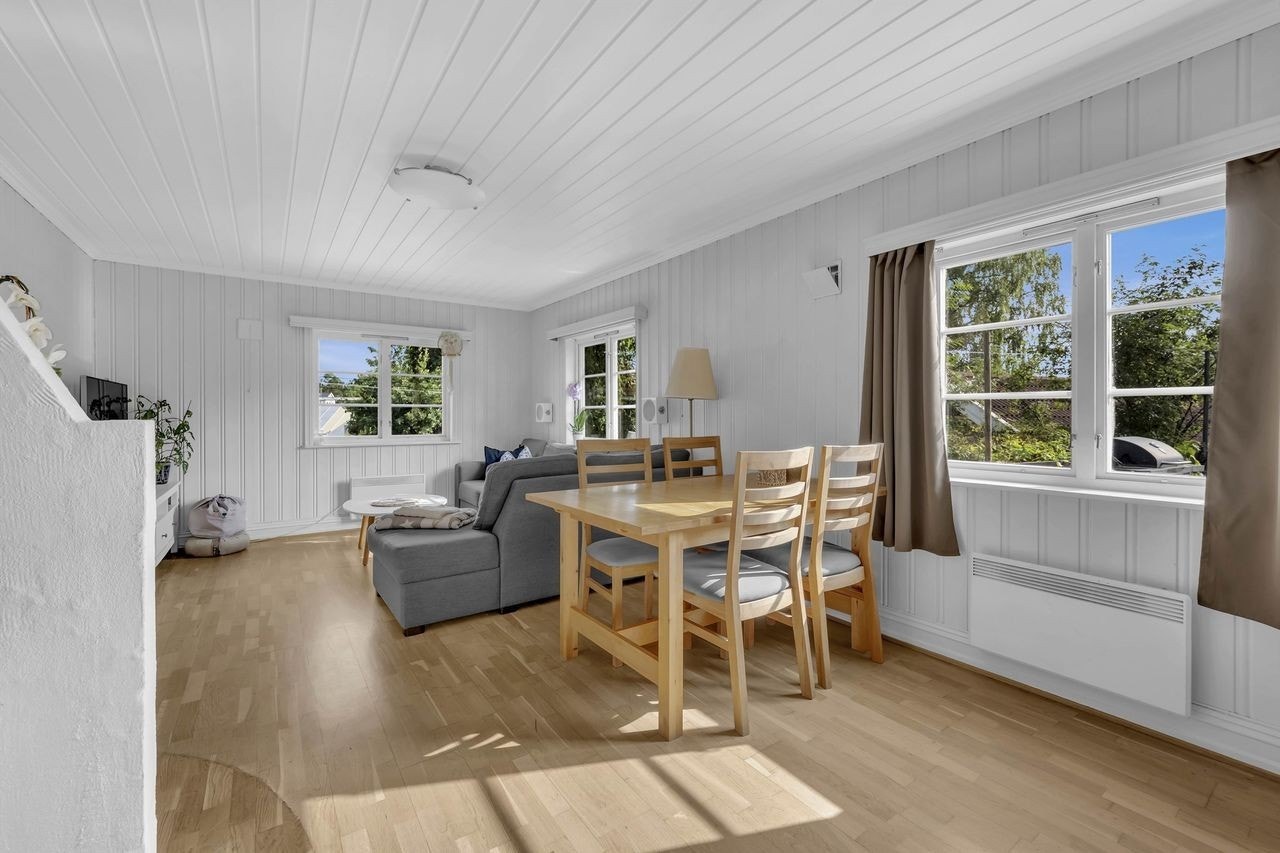 Naturlig lys fra ytterveggene Galleribilde