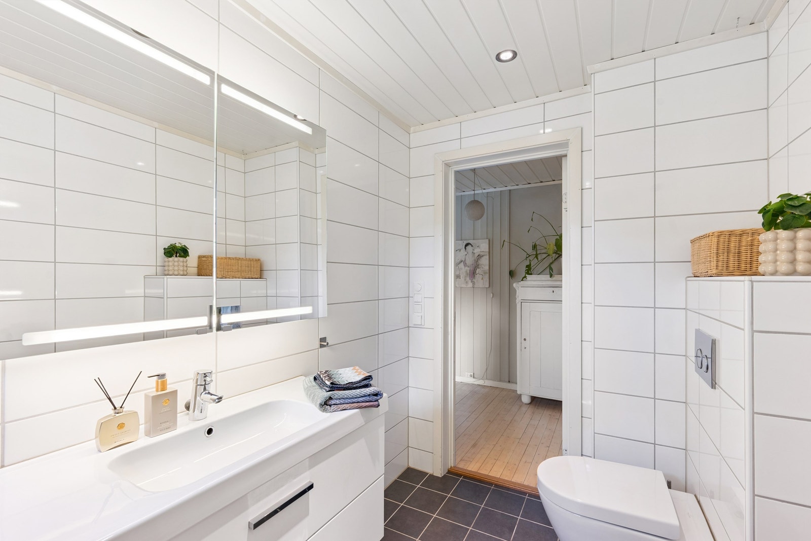 Bad i første etasje ble modernisert i 2012. Galleribilde