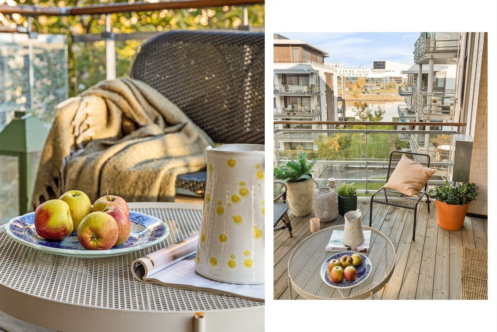 Trivelig balkong med god plass til møblement. Galleribilde