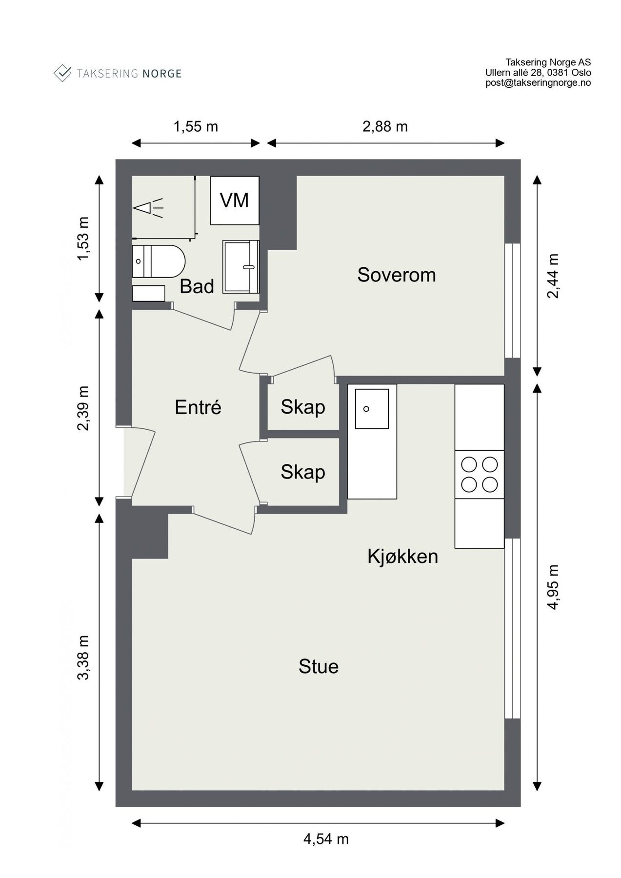 Dagens plantegning. Galleribilde