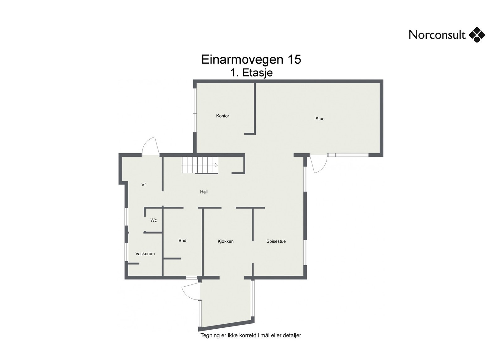 Boligens planskisse - 1. Etasje Galleribilde