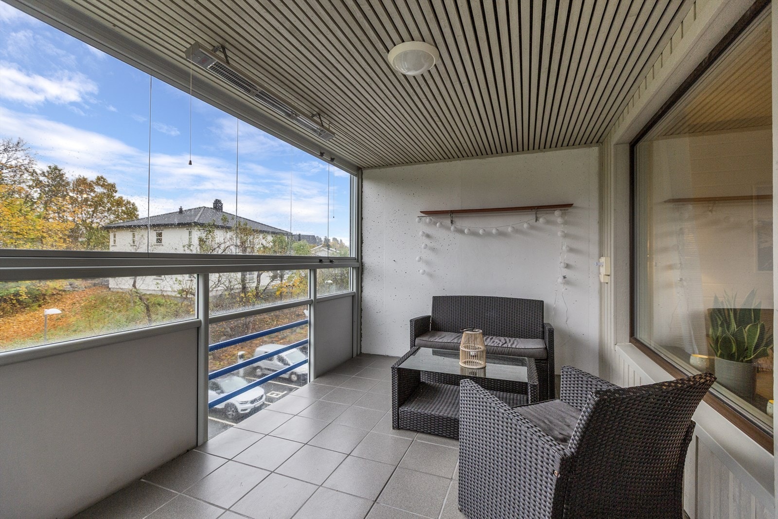 Balkong med utsikt Galleribilde