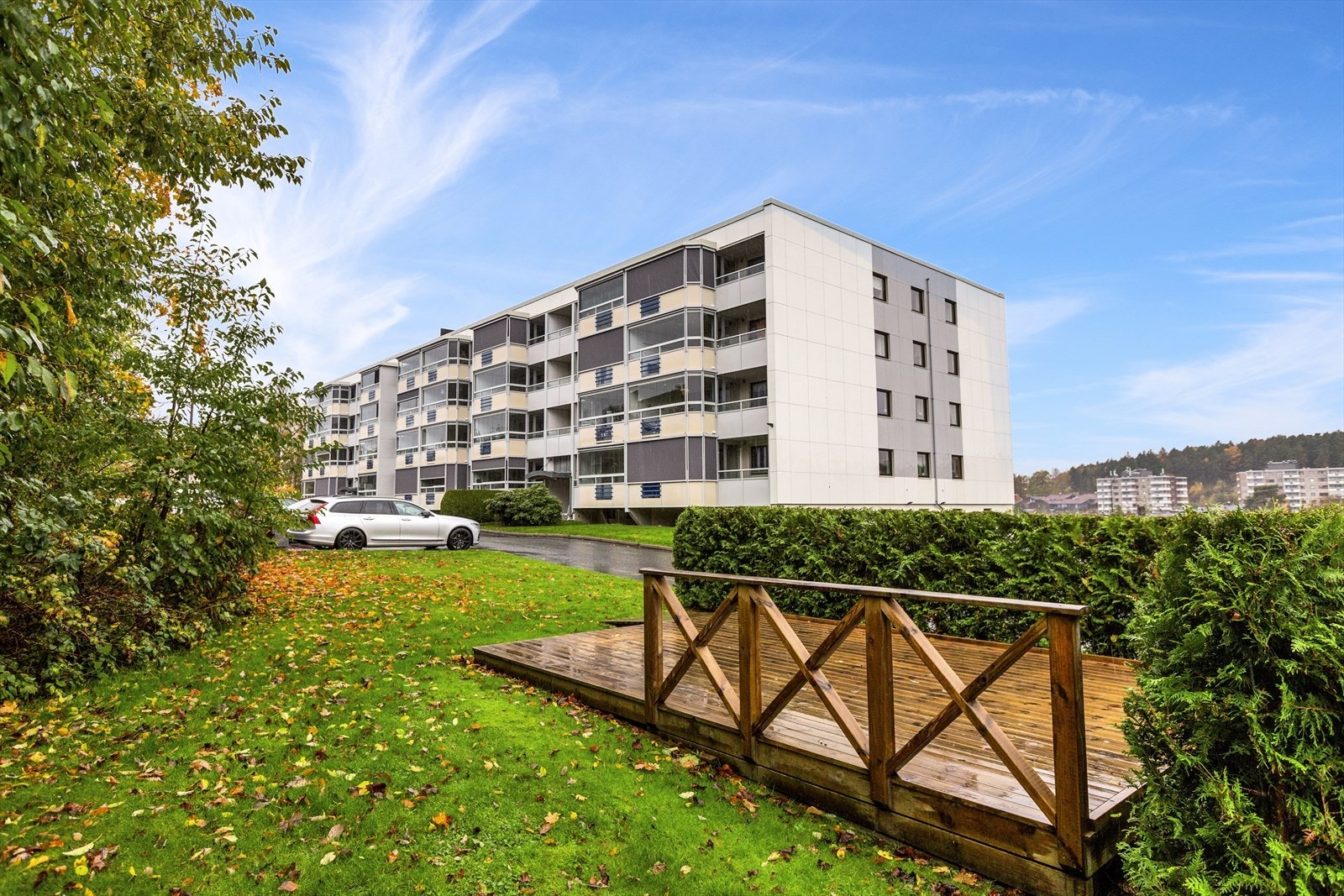 Fasade med uteområder Galleribilde