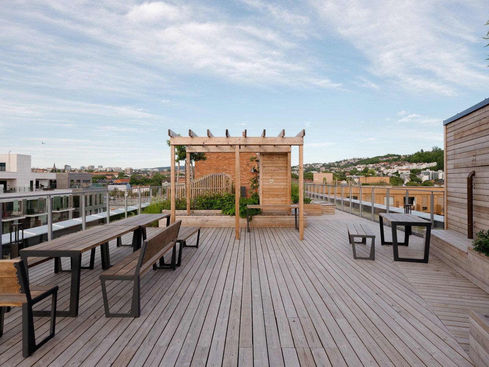 Felles takterrasse. Galleribilde