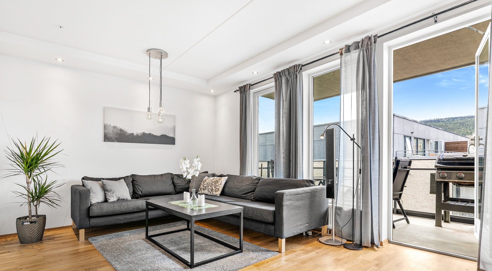 God plass til en sittegruppe. Galleribilde