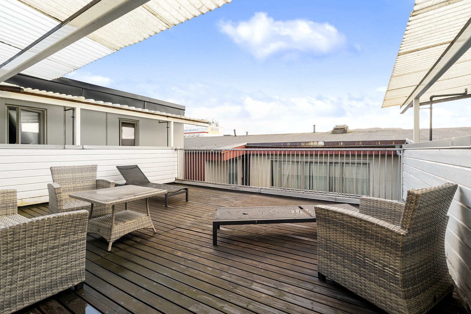 Borettslaget har også felles takterrasse. Galleribilde