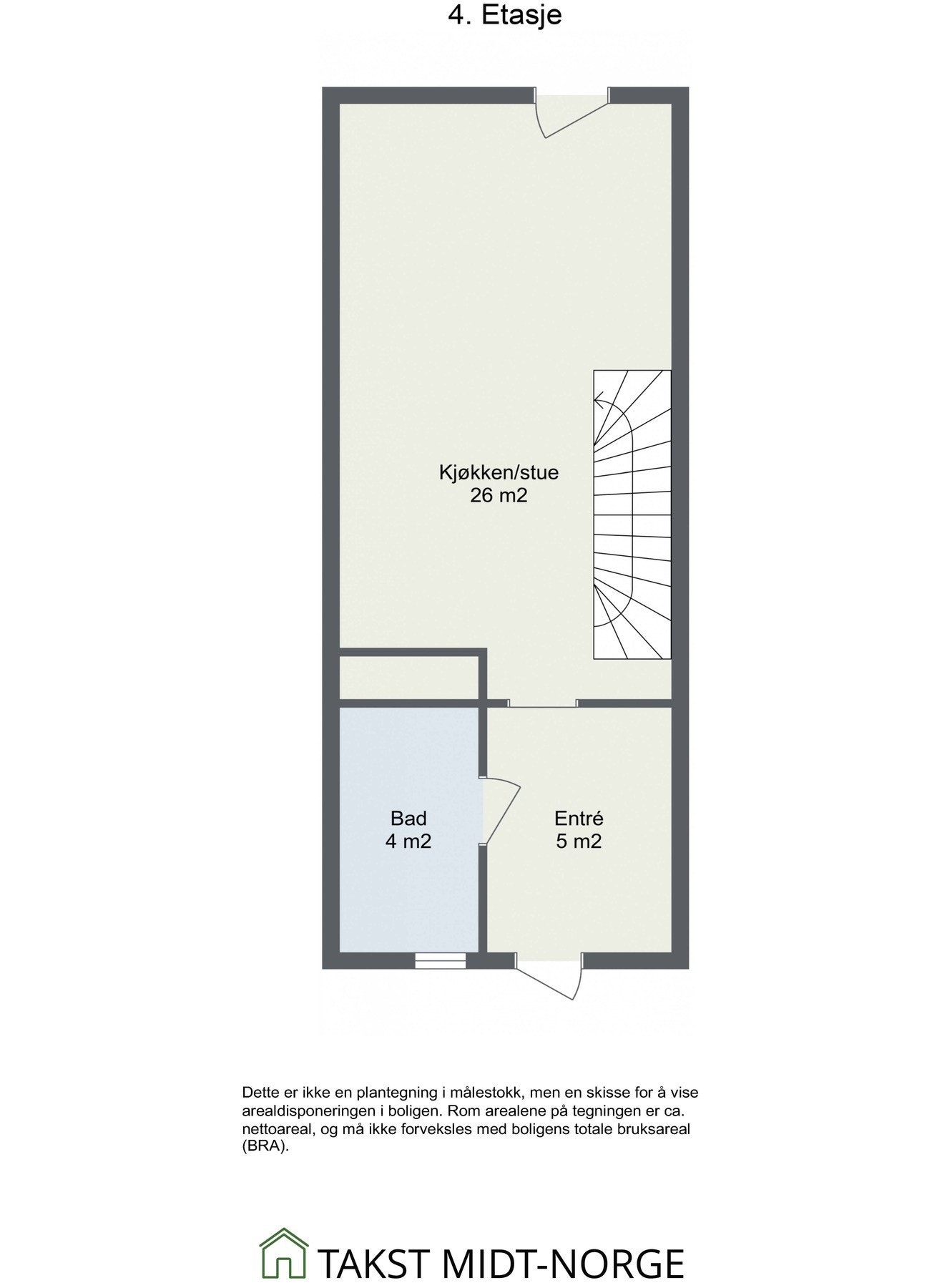 Planskisse - 4.etasje. Galleribilde