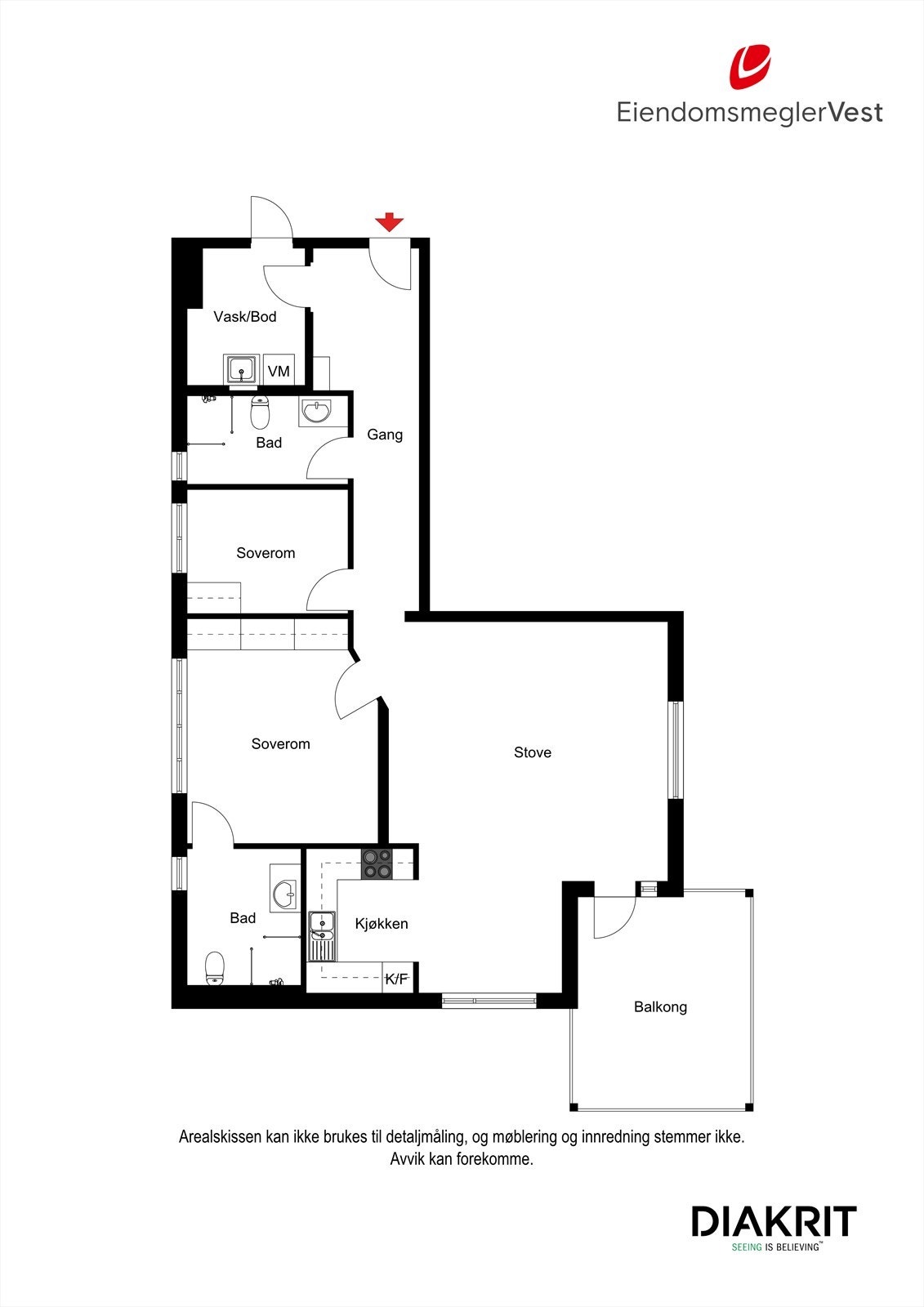 Plantegning 2D Galleribilde