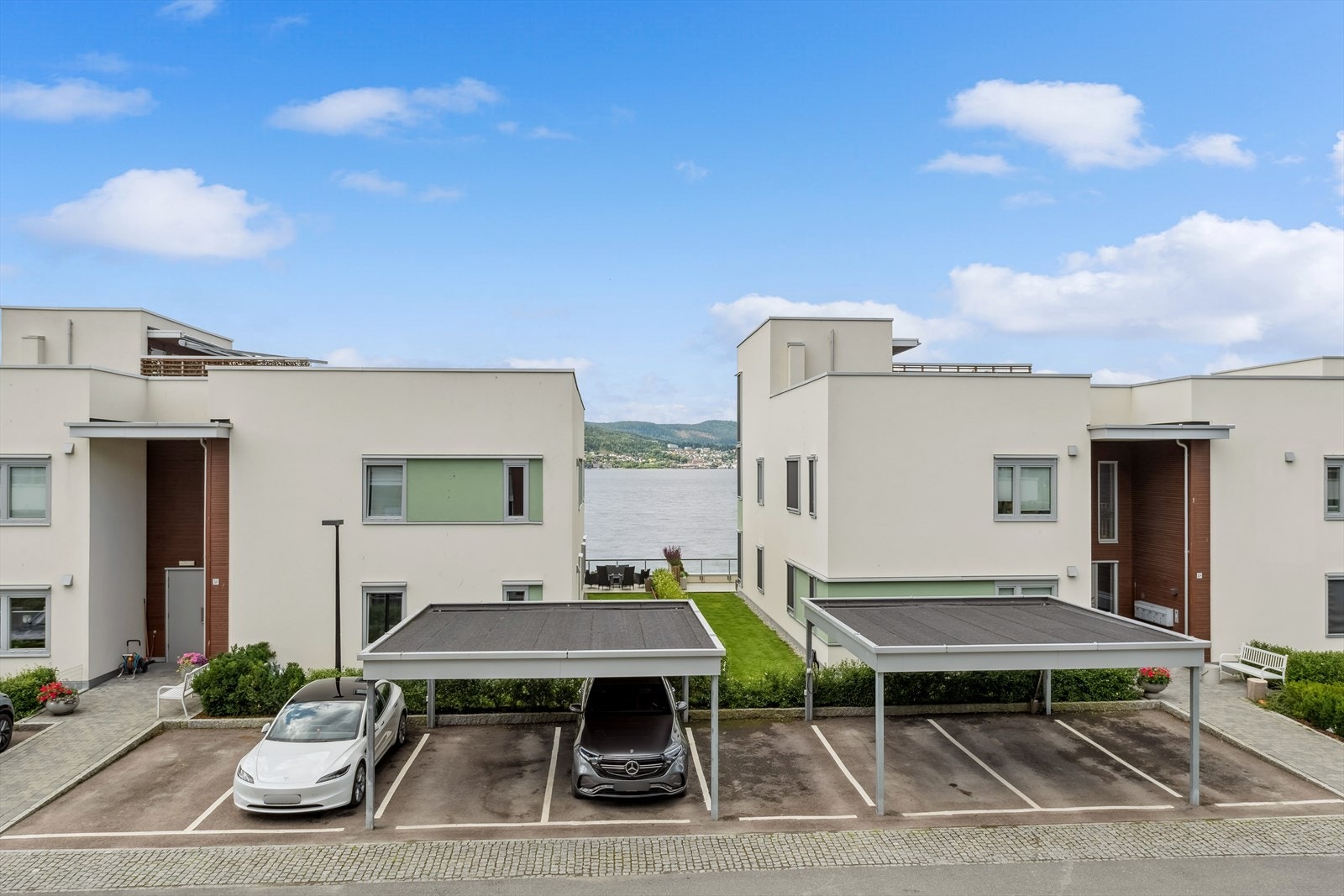 Utsikt fra terrassen Galleribilde