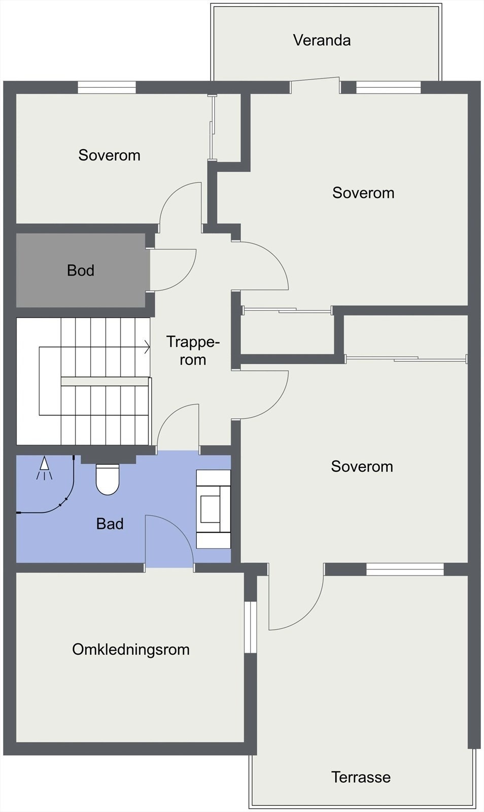 Plantegning 2. etg. Galleribilde