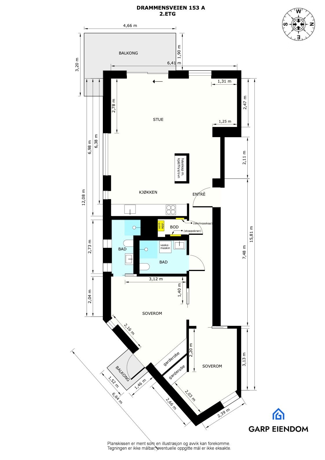 Plantegning Galleribilde