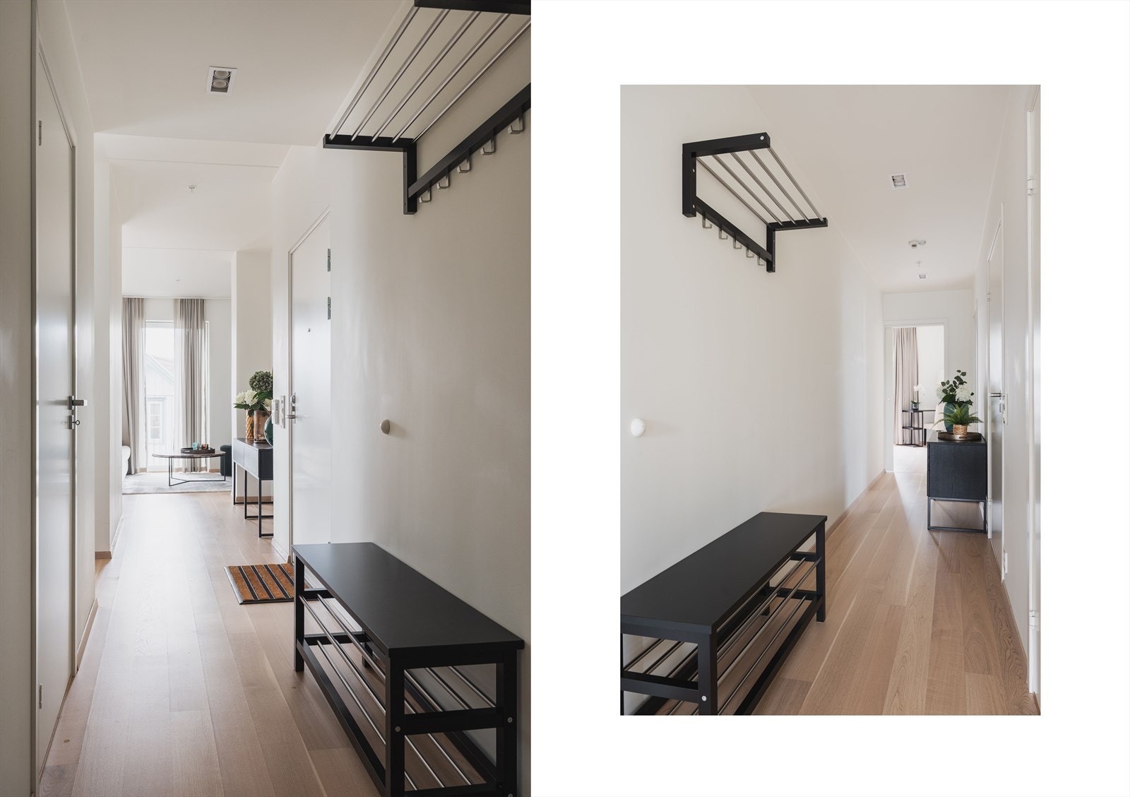 Standarden er høy med enstavs parkettgulv, 2,85 meter takhøyde, vannbåren varme og romslig planløsning. Galleribilde