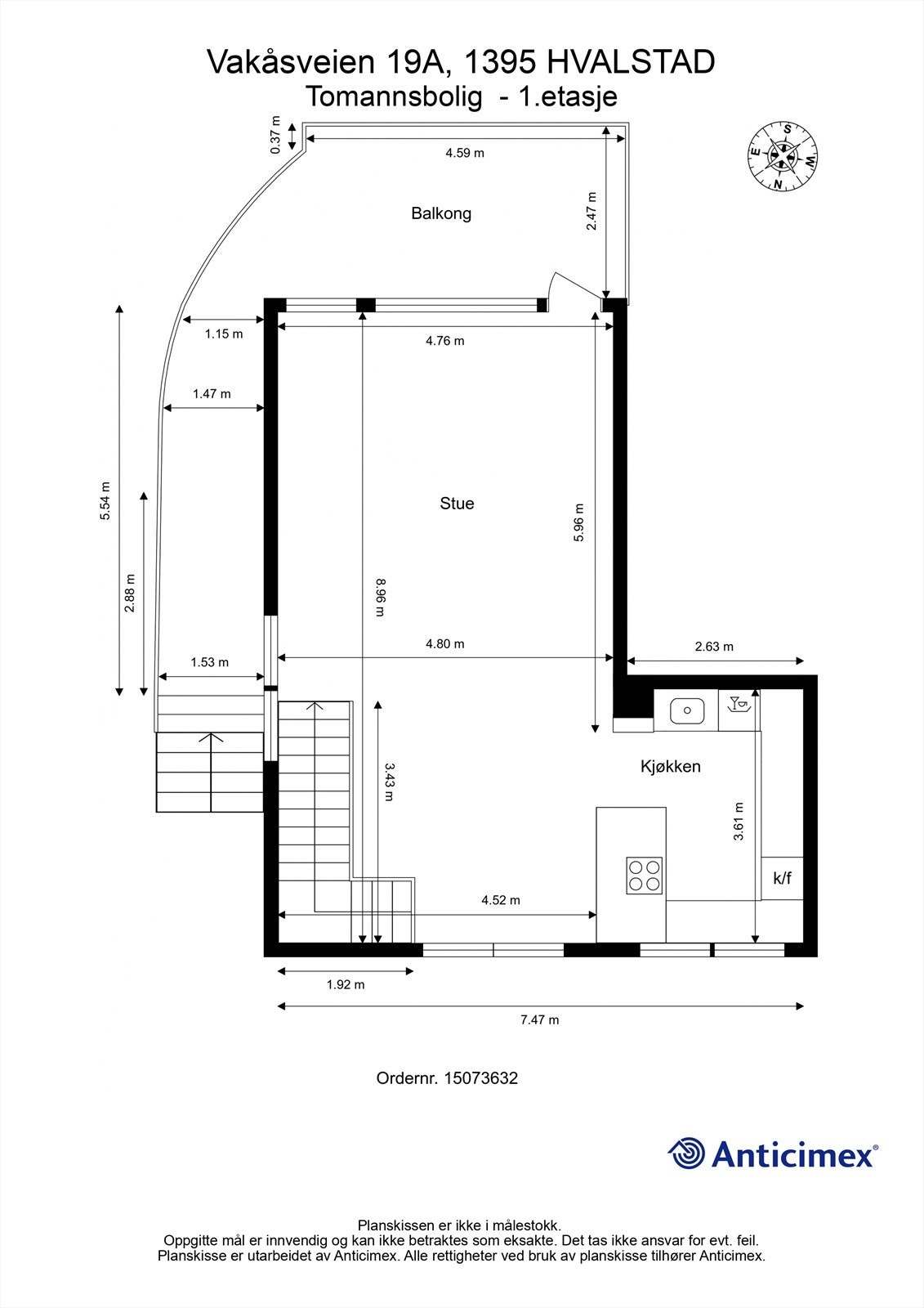 Plantegning - 1.etasje Galleribilde