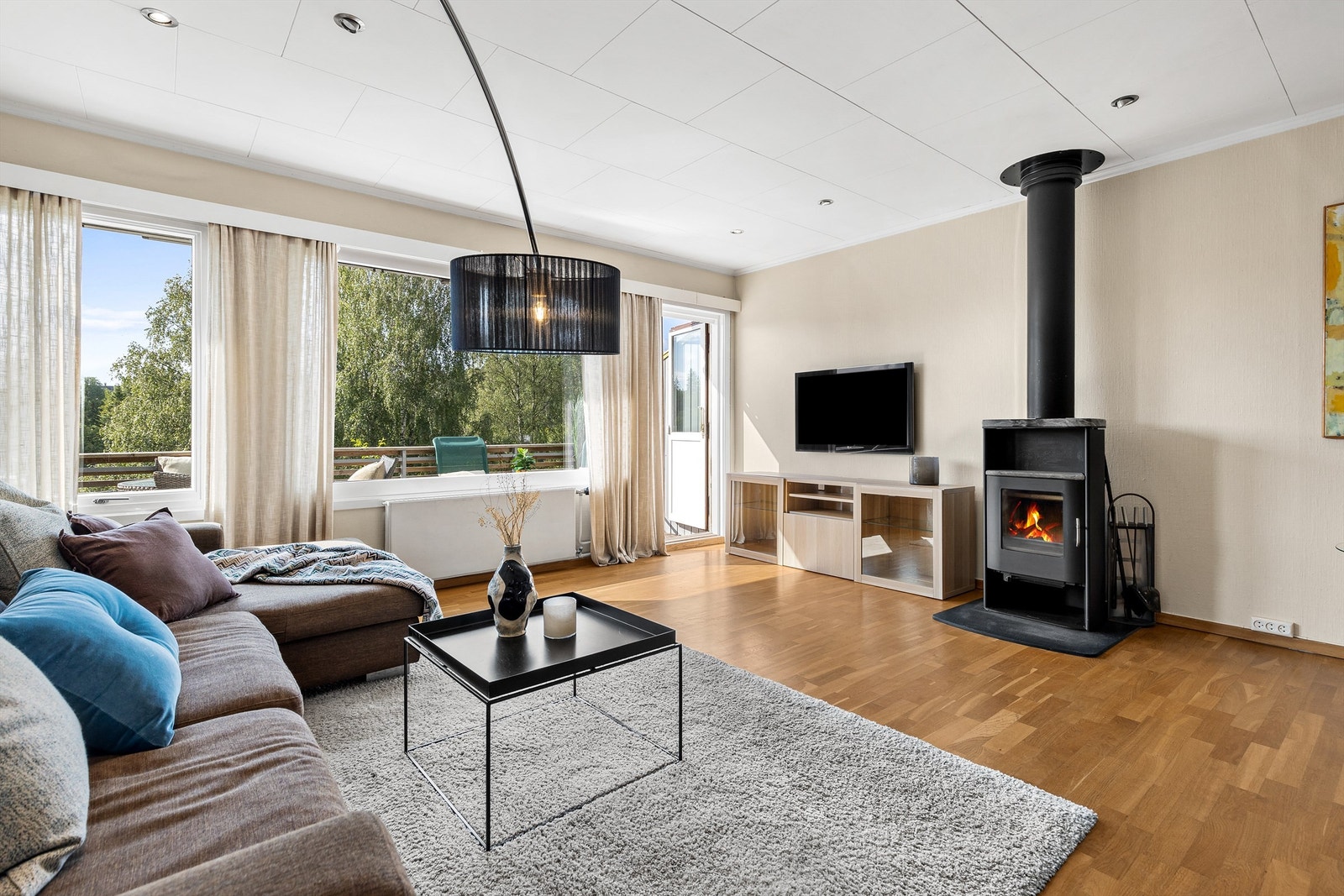 Peisovn for ekstra varme på kjølige dager. Galleribilde