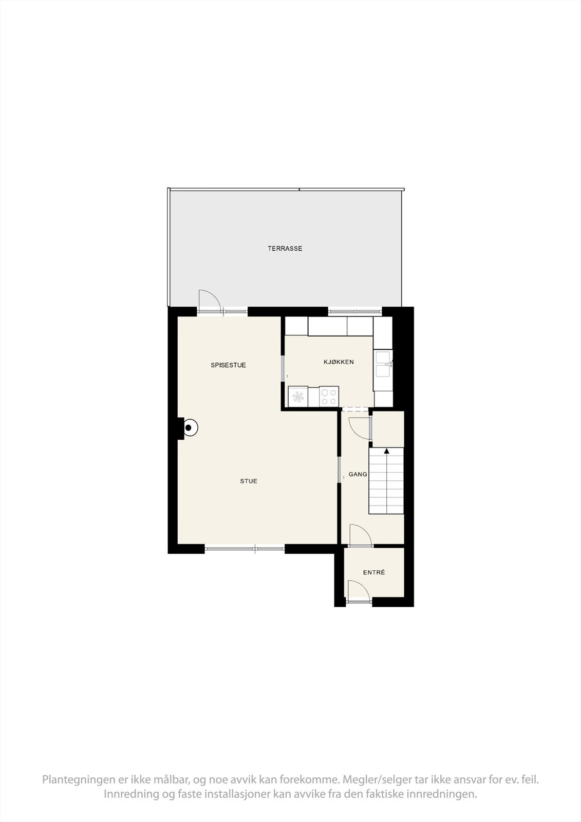 Plantegning 1. etasje Galleribilde