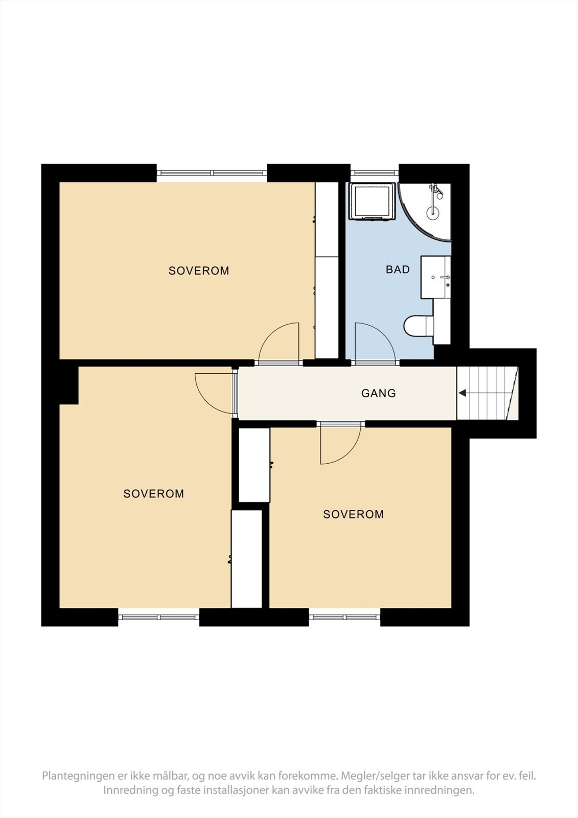 Plantegning 2. etasje Galleribilde