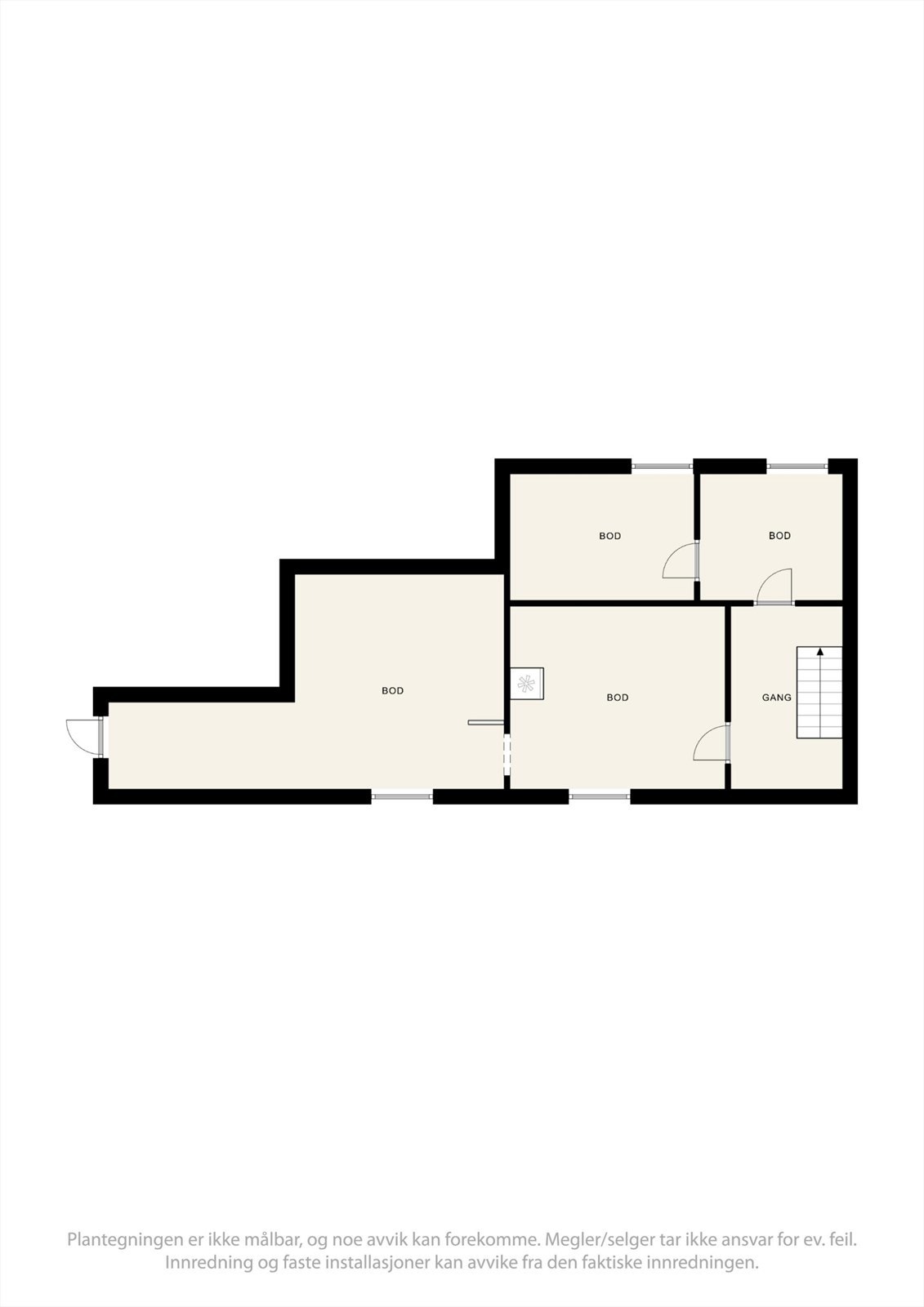 Plantegning kjeller Galleribilde