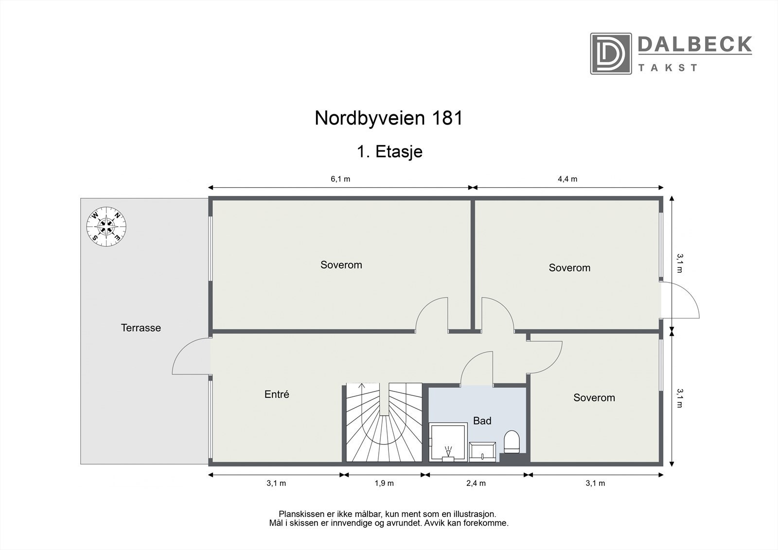 Plantegning - 1. etasje. Galleribilde