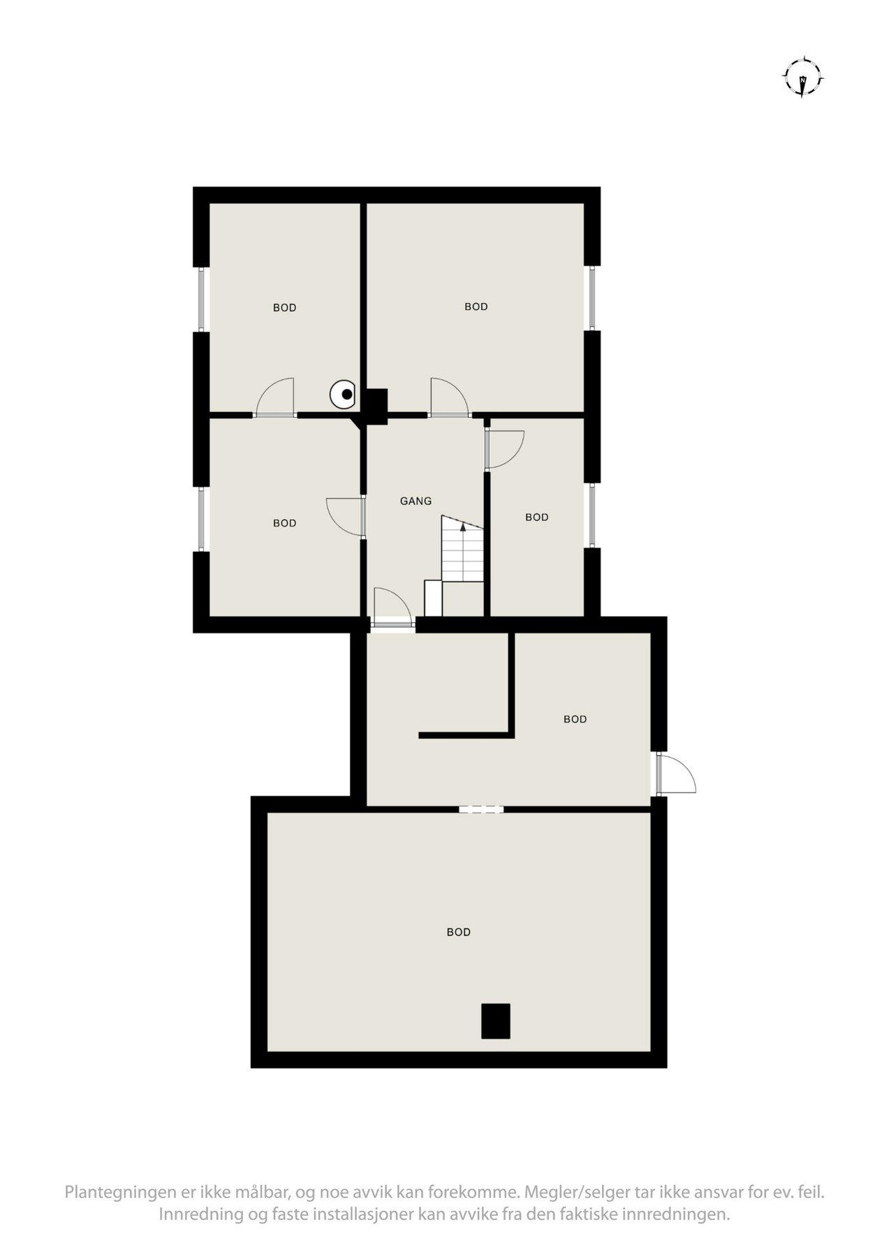 Planskisse - Kjelleretasje. Galleribilde