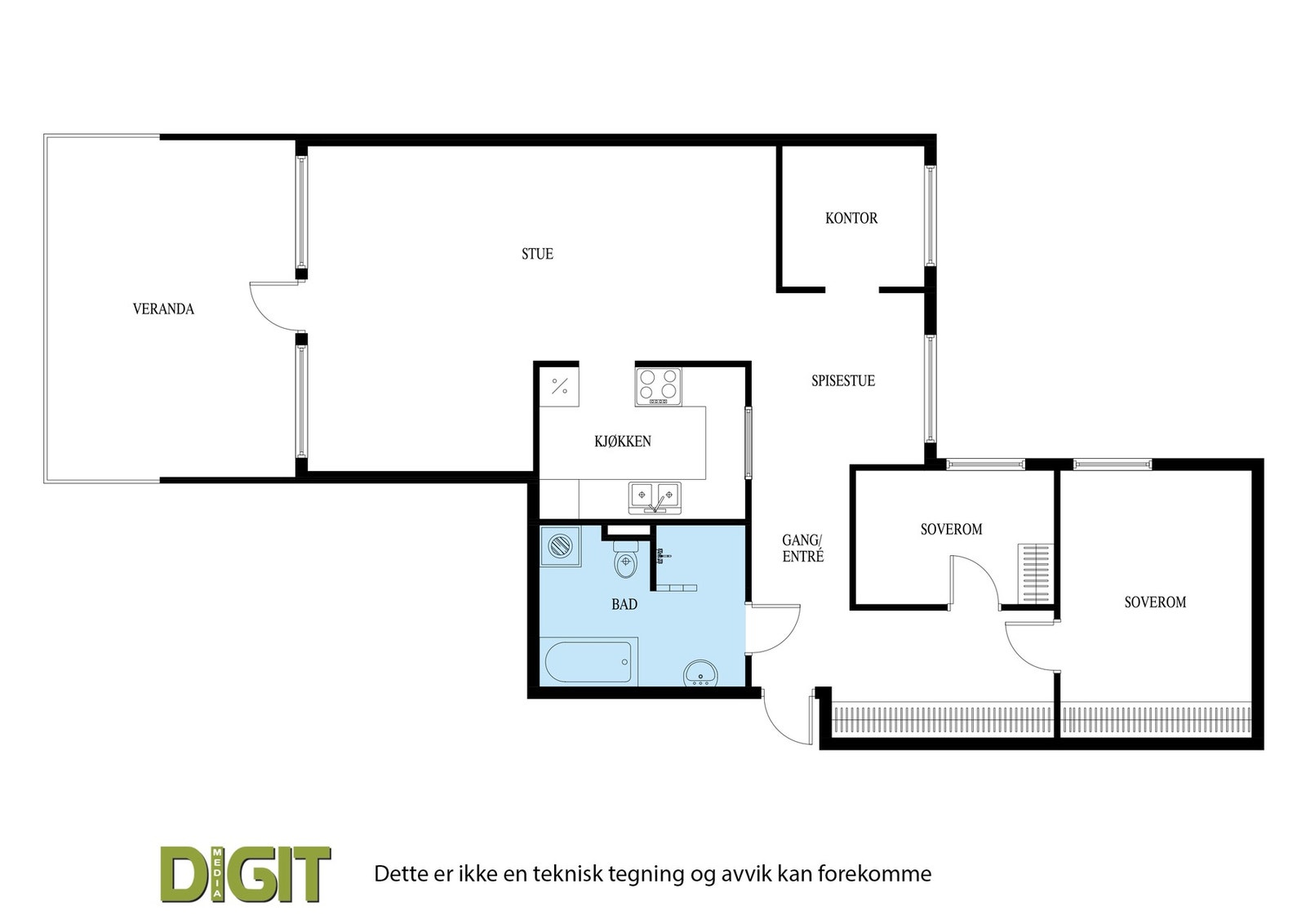 Plantegning Galleribilde