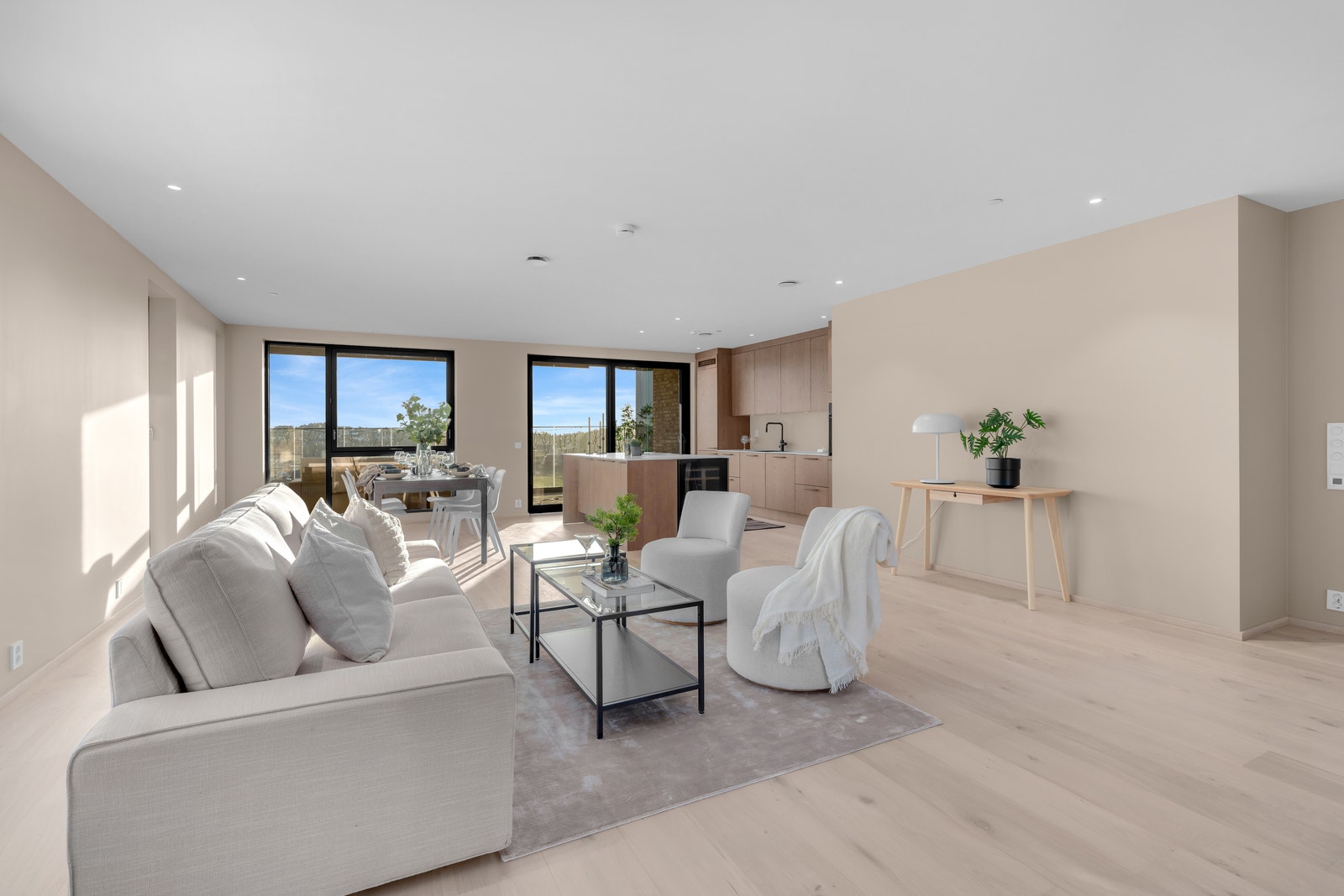 fra stue mot kjøkken Galleribilde