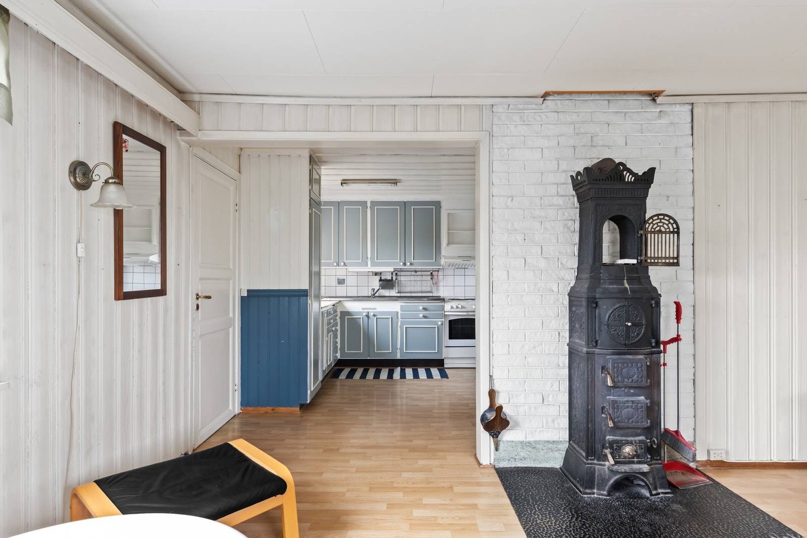 Stue mot kjøkken. Galleribilde