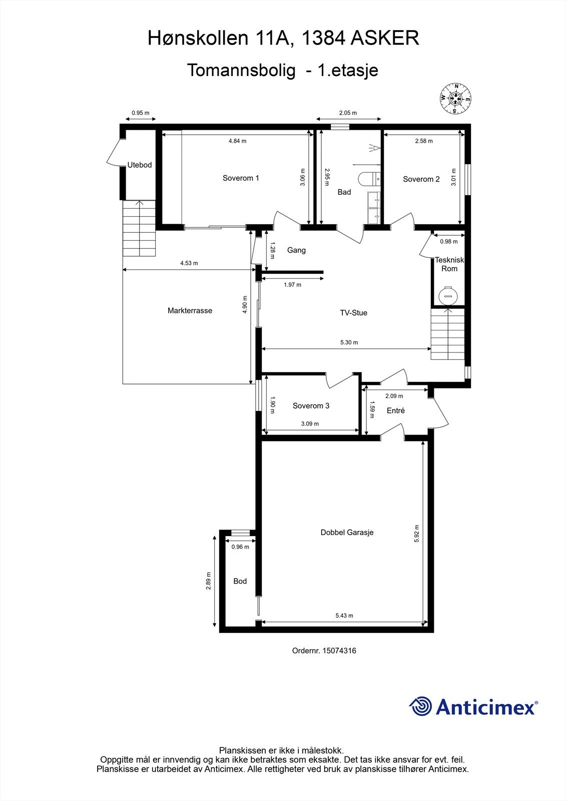 Plantegning-1.etasje Galleribilde