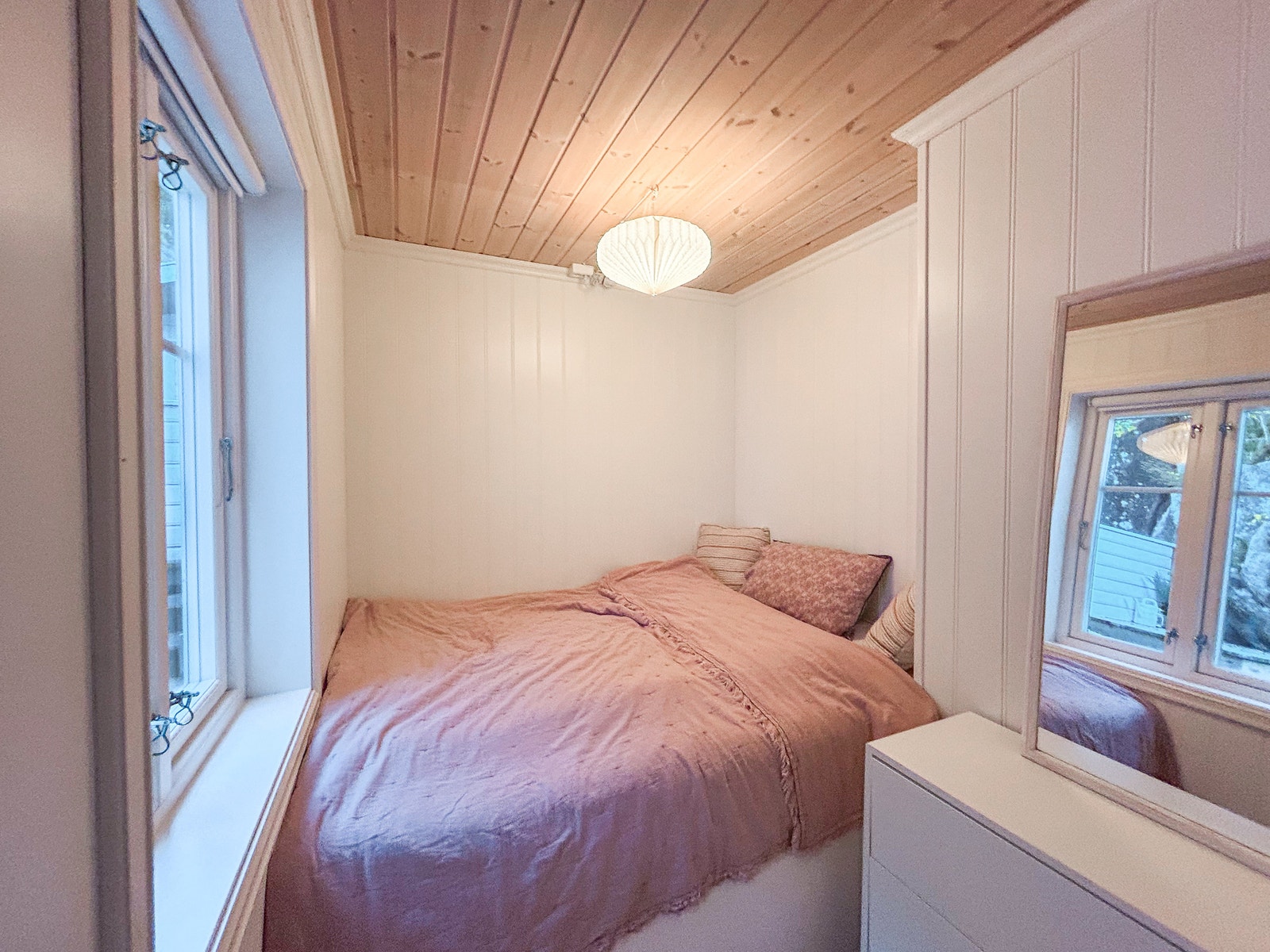 Lite soverom nr. 3, sengen er plassbygd og noe kortere enn standard. Galleribilde