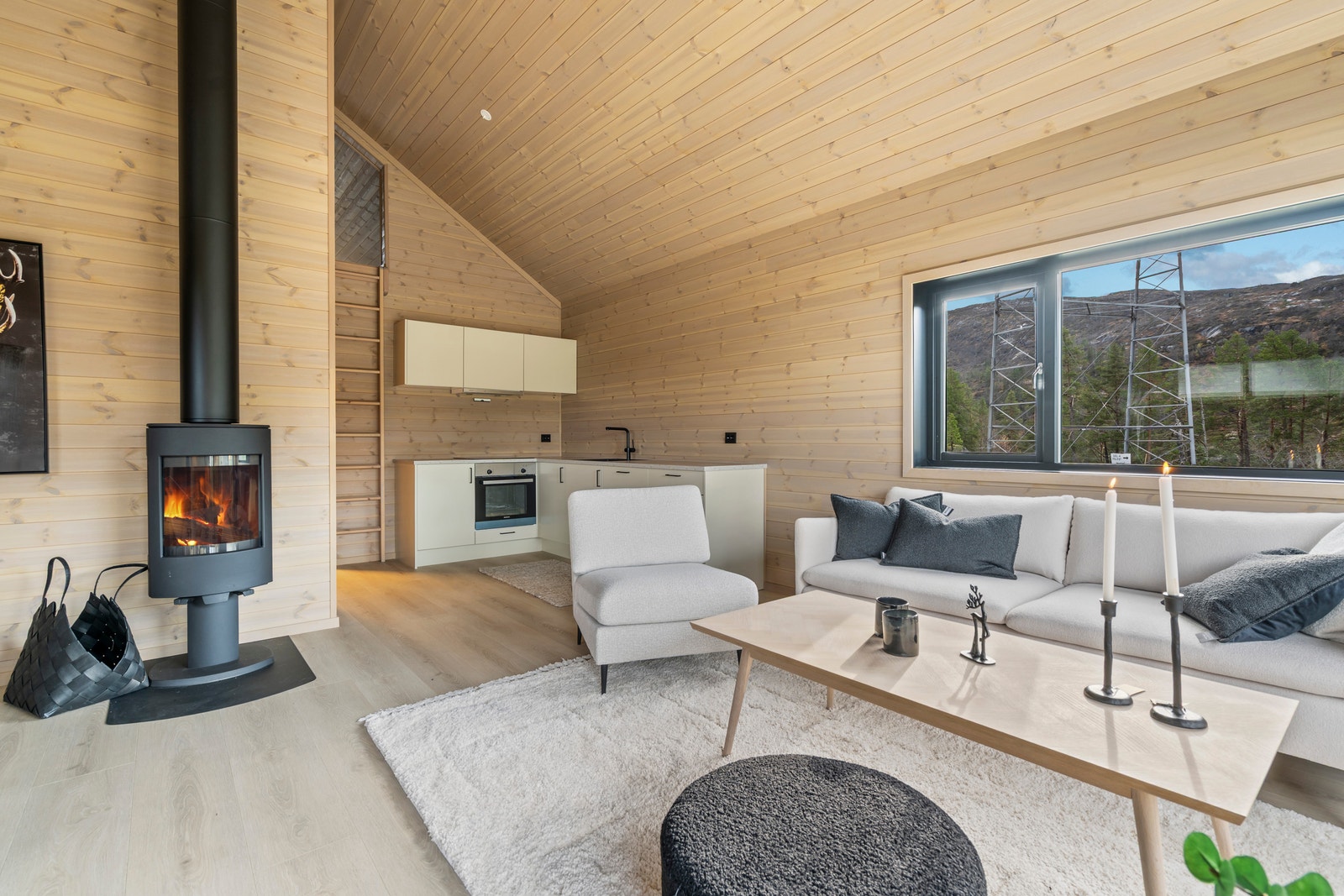 Hytte Mist 66 Tomt T2.6 Langedalsåsen kjøkken og stue Galleribilde