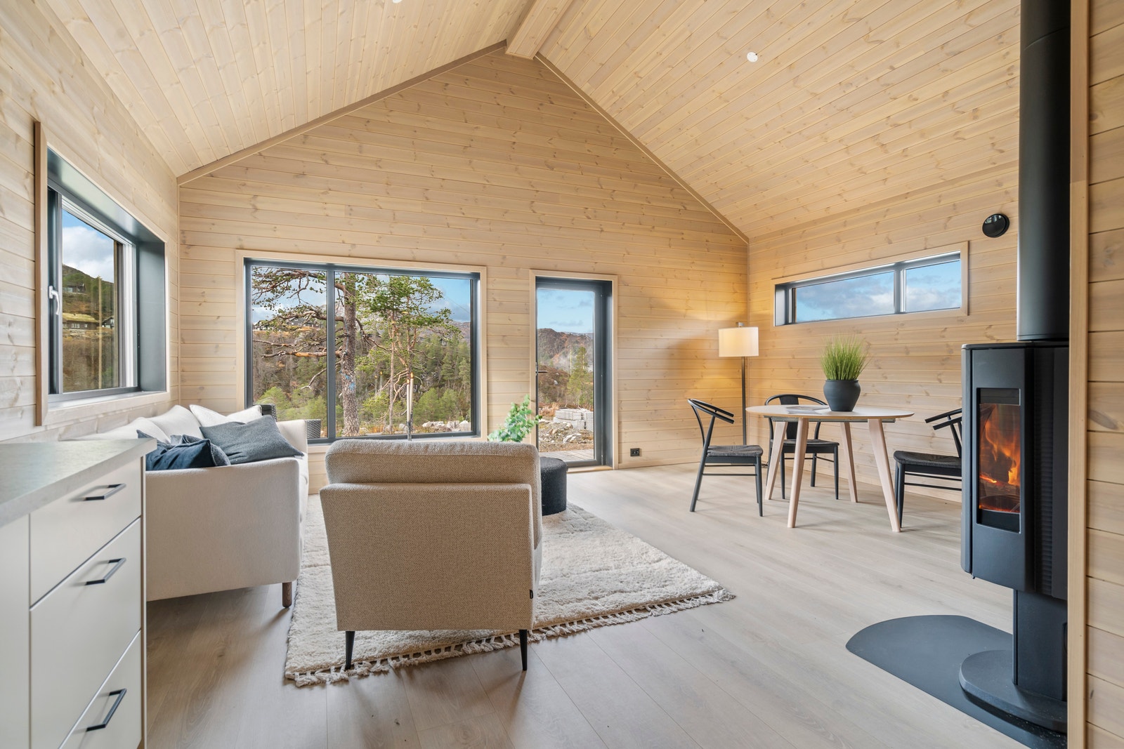 Hytte Mist 66 Tomt T2.6 Langedalsåsen kjøkken og stue Galleribilde