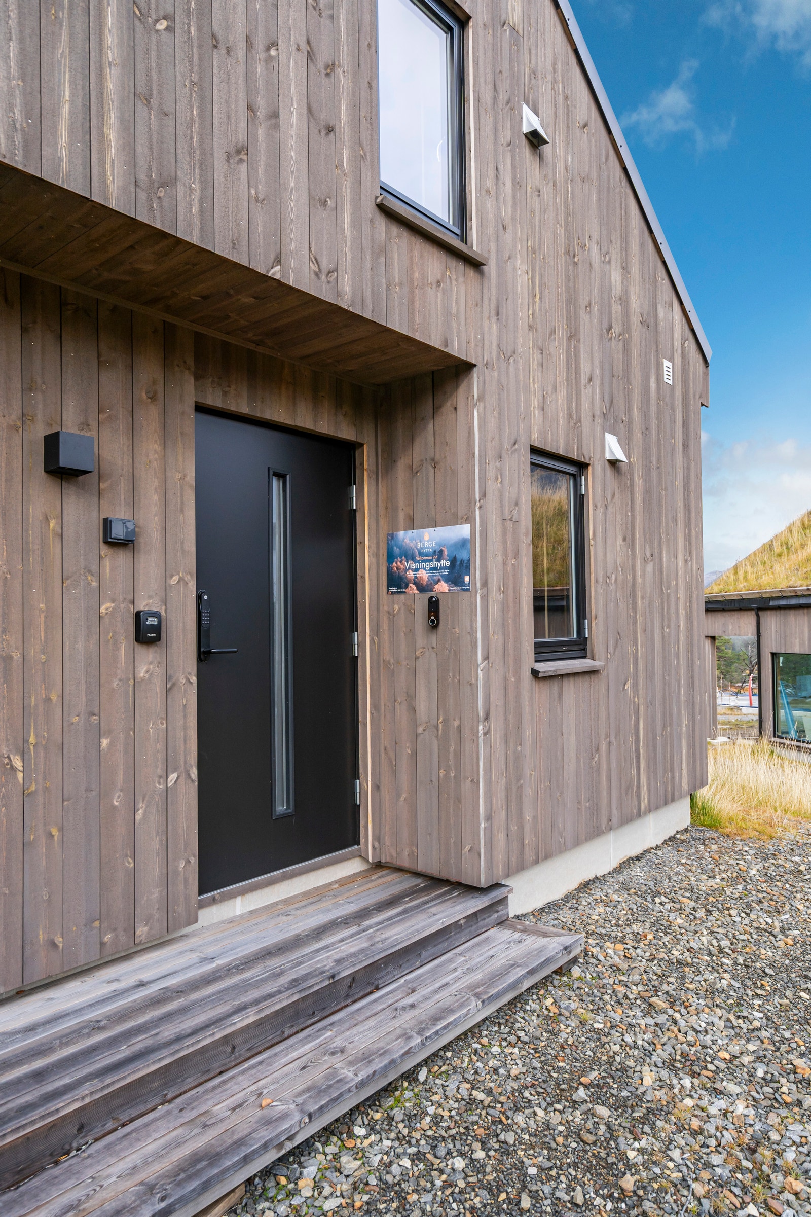 Hytte Mist 66 Tomt T2.6 Langedalsåsen fasade bakside med inngangsparti Galleribilde