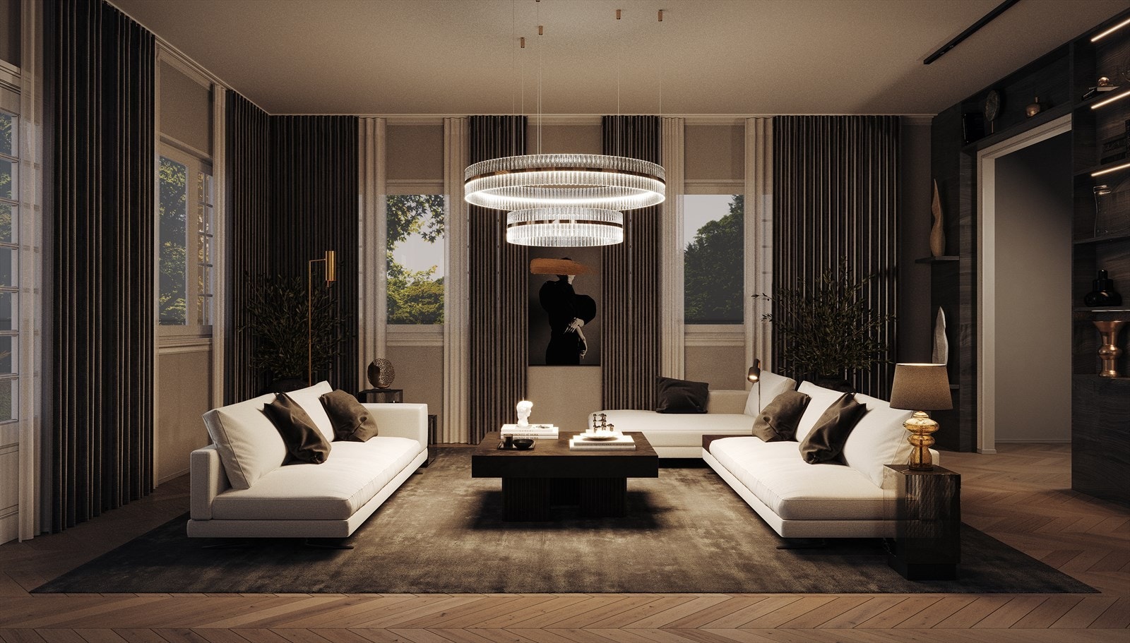 Her har du mulighet til å lage en flott bolig. Tegningen er kun en illustrasjon, og er ikke målbar. Innredning og materialvalg stemmer ikke med virkeligheten. Avvik kan forekomme. Galleribilde