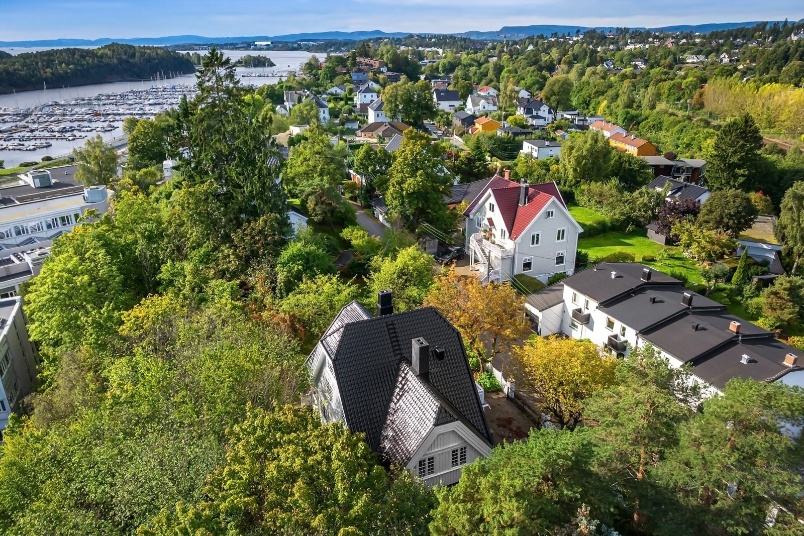 God beliggenhet på Skøyen, like ved Bestumkilen. Galleribilde