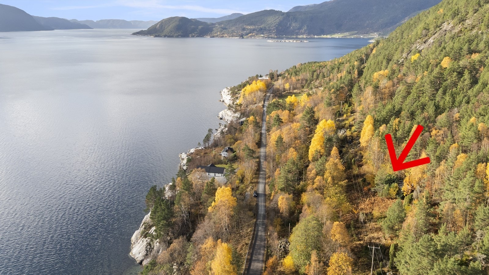 Avsnesstrand - ubebygd tomt i flotte omgivelser ved Sognefjorden Galleribilde