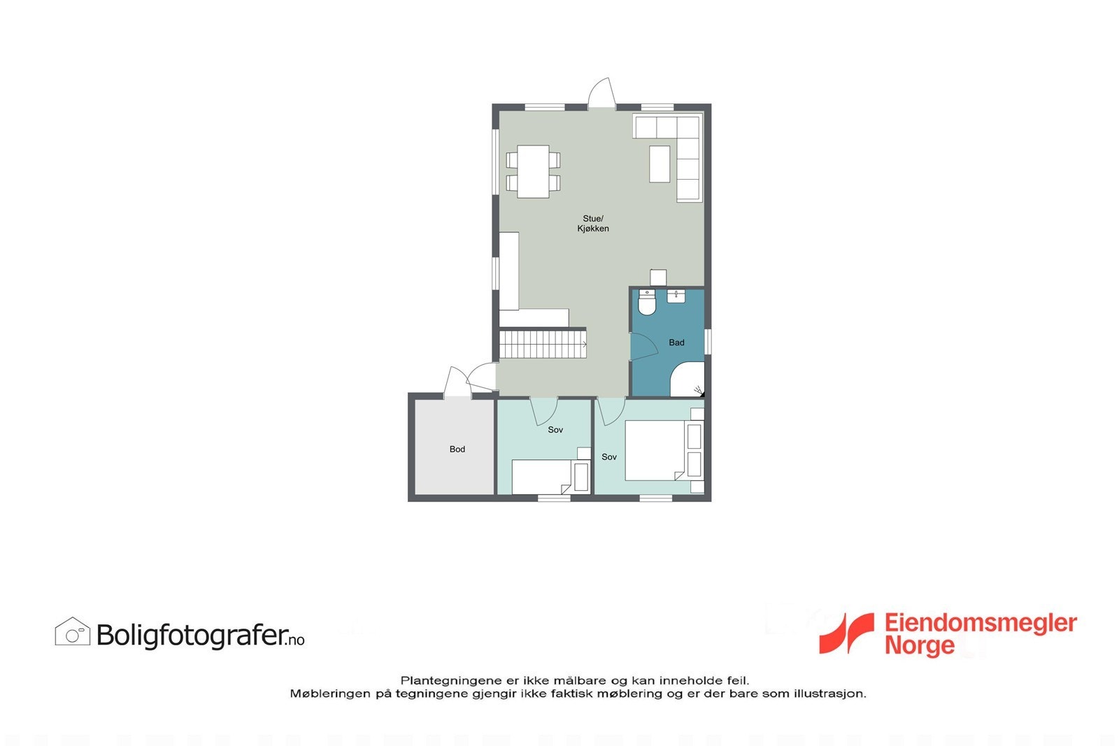 Plantegning 1. etg. Galleribilde