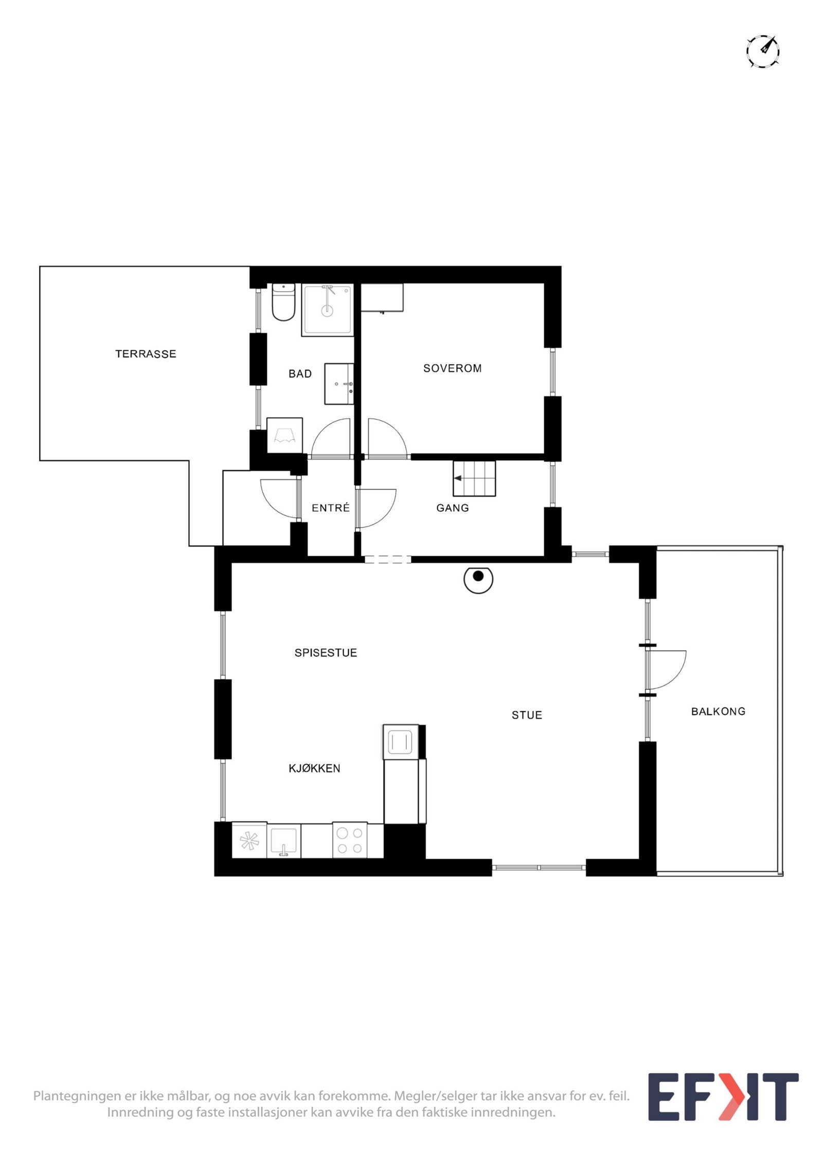 Planskisse hovudetasje Galleribilde